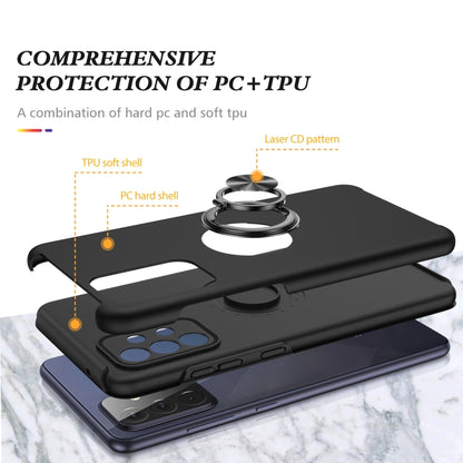 PC + TPU Shockproof Magnetic Protective Case with Invisible Ring Holder