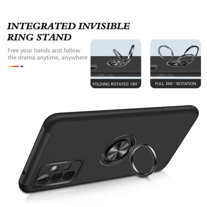 PC + TPU Shockproof Magnetic Protective Case with Invisible Ring Holder