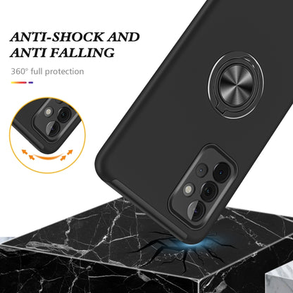 PC + TPU Shockproof Magnetic Protective Case with Invisible Ring Holder