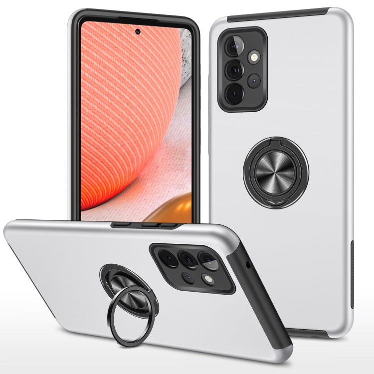 PC + TPU Shockproof Magnetic Protective Case with Invisible Ring Holder