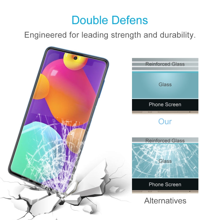 50 PCS 0.26mm 9H 2.5D Tempered Glass Film, For Samsung Galaxy M62 (50 PCS), For Samsung Galaxy F62 (50 PCS)