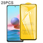 25 PCS 9D Full Glue Full Screen Tempered Glass Film