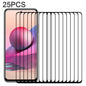 25 PCS Full Glue Full Screen Tempered Glass Film