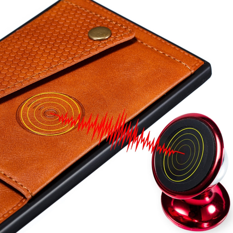 Double Buckle PU + TPU Shockproof Magnetic Protective Case with Card Slots & Holder, For Samsung Galaxy A32 5G