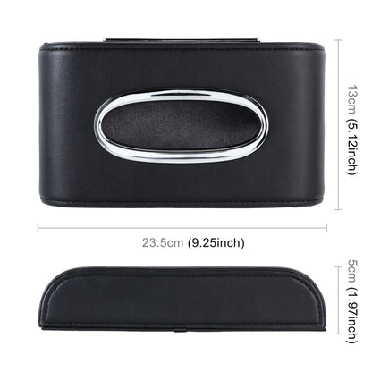 Universal Car Tissue Box with Temporary Parking Phone Number Card