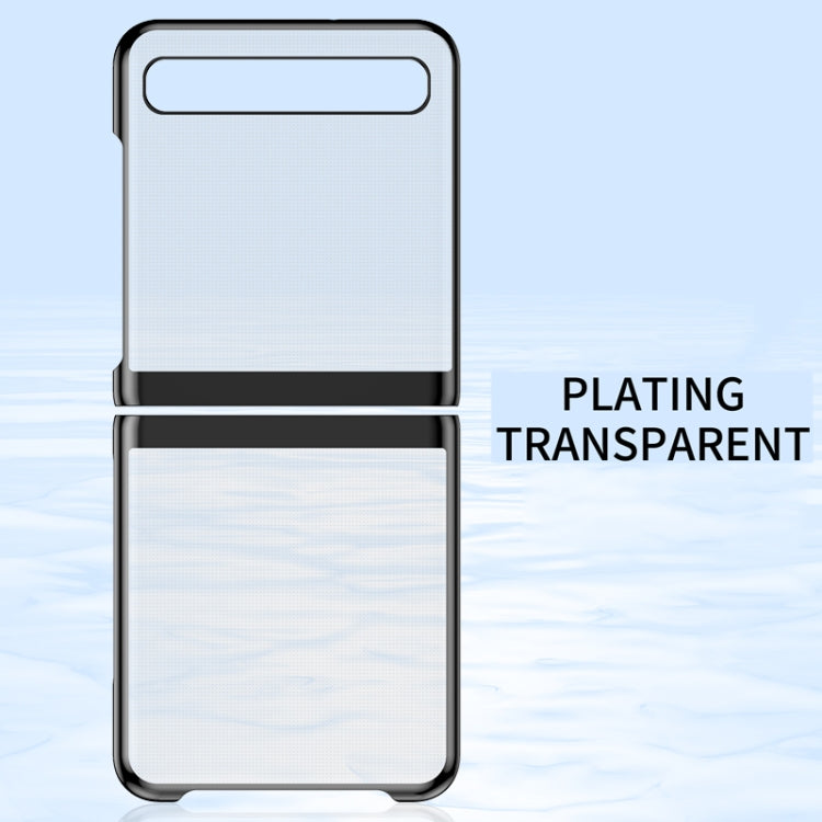 Ultra-thin Electroplated Transparent Folding Case, For Samsung Galaxy Z Flip 5G / 4G, For Samsung Galaxy Z Fold2 5G