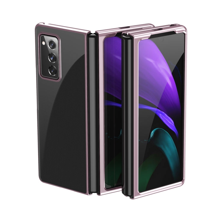 Ultra-thin Electroplated Transparent Folding Case, For Samsung Galaxy Z Flip 5G / 4G, For Samsung Galaxy Z Fold2 5G