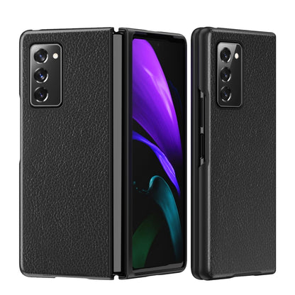 Leather Texture + PC Full Coverge Folding Case, For Samsung Galaxy Z Fold2 5G