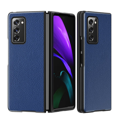 Leather Texture + PC Full Coverge Folding Case, For Samsung Galaxy Z Fold2 5G