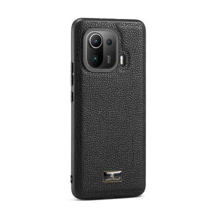 Fierre Shann Leather Texture Phone Back Cover Case, For Samsung Galaxy Note20 Ultra, For Samsung Galaxy S21 5G, For Samsung Galaxy S21+ 5G, For Samsung Galaxy S21 Ultra 5G, For Xiaomi Mi 11 Pro, For OPPO Find X3