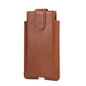 Universal Cow Leather Vertical Mobile Phone Leather Case Waist Bag For 5.5-6.5 inch and Below Phones, For 5.5-6.5 inch and Below Phones
