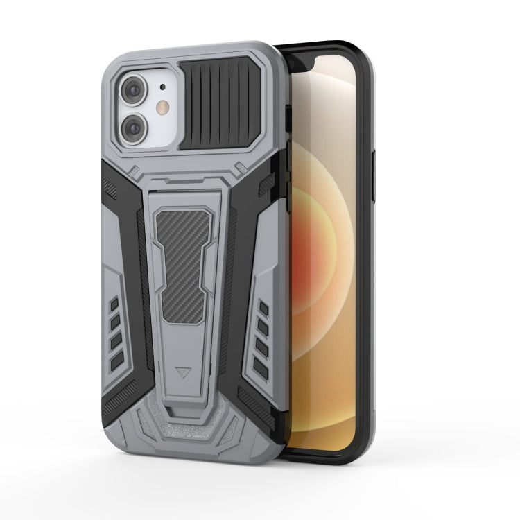 War Chariot Series Armor All-inclusive Shockproof PC + TPU Protective Case with Invisible Holder, For iPhone 12 Pro Max, For iPhone 12 mini