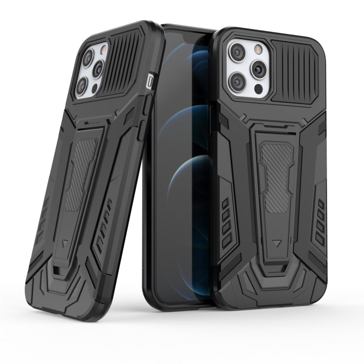 War Chariot Series Armor All-inclusive Shockproof PC + TPU Protective Case with Invisible Holder, For iPhone 12 Pro Max, For iPhone 12 mini