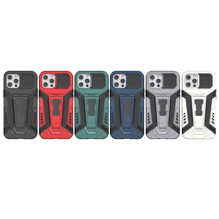 War Chariot Series Armor All-inclusive Shockproof PC + TPU Protective Case with Invisible Holder, For iPhone 12 Pro Max, For iPhone 12 mini