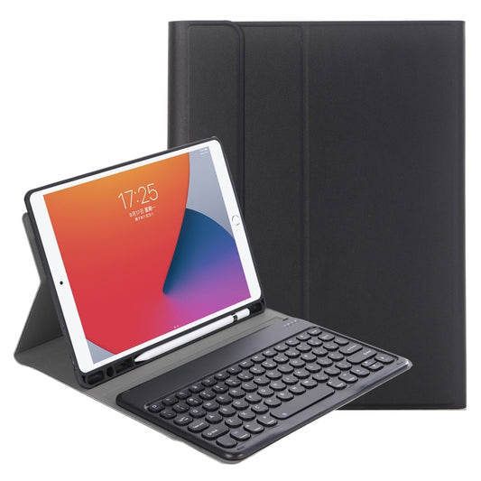 YA098B Detachable Lambskin Texture Round Keycap Bluetooth Keyboard Leather Case with Pen Slot & Stand, For iPad Air 5 / 4 10.9 inch 2020 / Pro 11 inch 2020 / 2018, For iPad 10.2 (2020) & (2019) / Air 3 10.5 inch / Pro 10.5 inch�������������������������...
