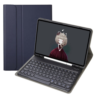 YA098B Detachable Lambskin Texture Round Keycap Bluetooth Keyboard Leather Case with Pen Slot & Stand, For iPad Air 5 / 4 10.9 inch 2020 / Pro 11 inch 2020 / 2018, For iPad 10.2 (2020) & (2019) / Air 3 10.5 inch / Pro 10.5 inch�������������������������...