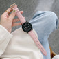 Sewing Litchi Texture Leather Replacement Strap Watchband