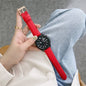 Sewing Litchi Texture Leather Replacement Strap Watchband