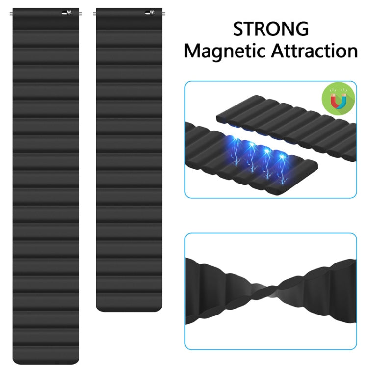Universal Silicone Magnetic Replacement Strap Watchband