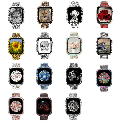 Silicone Printing Integrated Replacement Watch Case Watchband