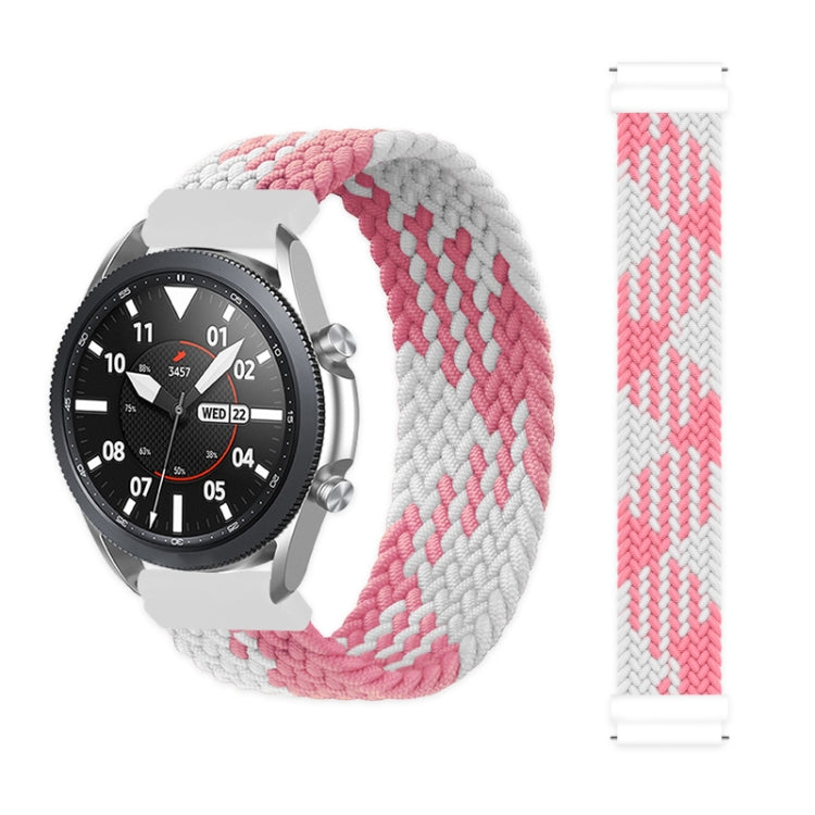 For Samsung Galaxy Watch 3 41mm Adjustable Nylon Braided Elasticity Replacement Strap Watchband