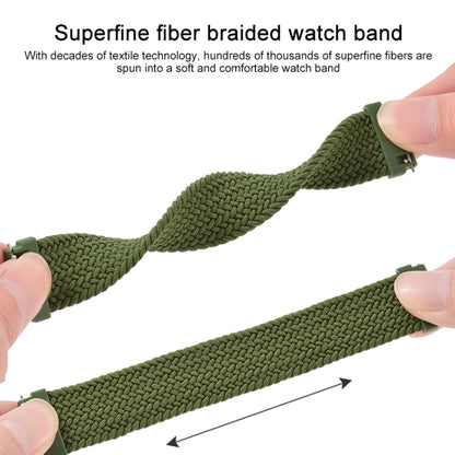 For Samsung Galaxy Watch 3 41mm Adjustable Nylon Braided Elasticity Replacement Strap Watchband