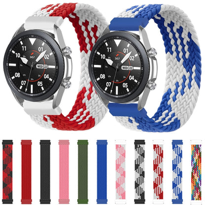 For Samsung Galaxy Watch 3 41mm Adjustable Nylon Braided Elasticity Replacement Strap Watchband