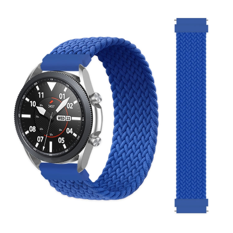 For Samsung Galaxy Watch 3 45mm Adjustable Nylon Braided Elasticity Replacement Strap Watchband