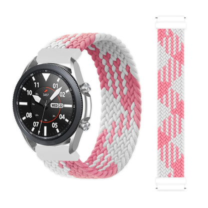 For Samsung Galaxy Watch Active / Active2 40mm / Active2 44mm Adjustable Nylon Braided Elasticity Replacement Strap Watchband