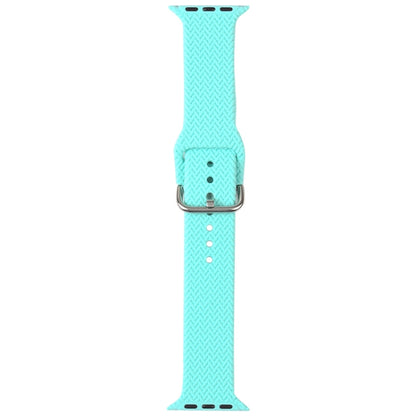 Braided Silicone Replacement Watchbands with Buckle For Apple Watch Series
