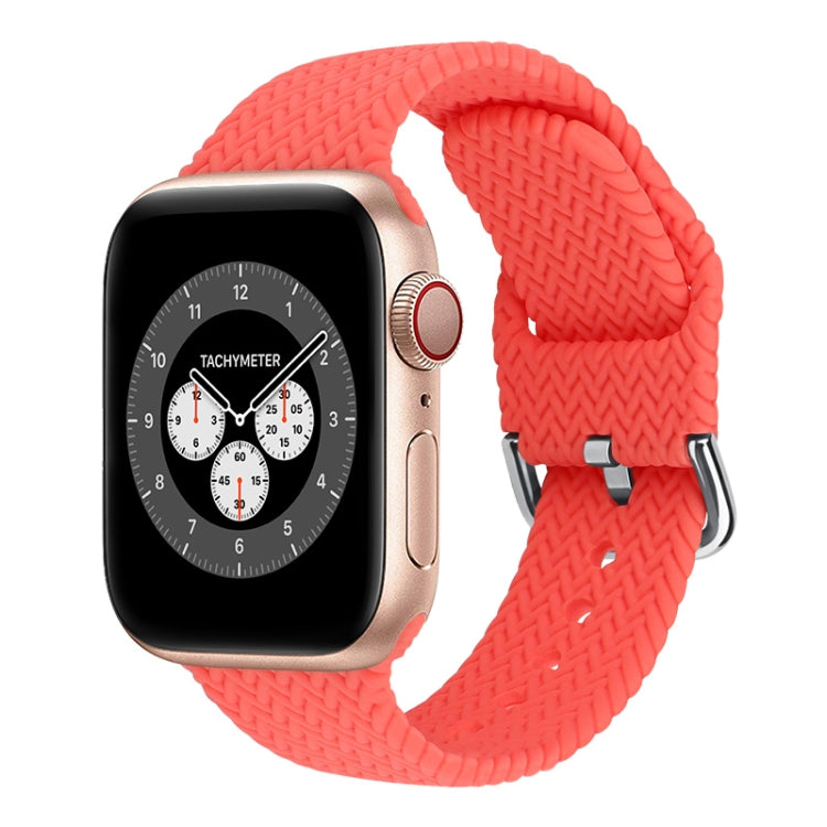 Braided Silicone Replacement Watchbands with Buckle For Apple Watch Series