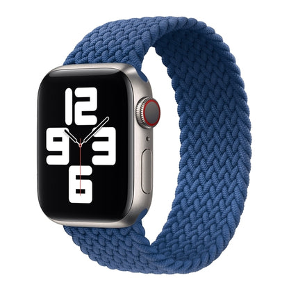 Metal Head Braided Nylon Solid Color Replacement Strap Watchband For Apple Watch Series 6 & SE & 5 & 4 40mm / 3 & 2 & 1 38mm