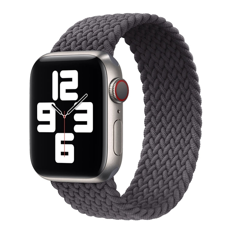 Metal Head Braided Nylon Solid Color Replacement Strap Watchband For Apple Watch Series 6 & SE & 5 & 4 40mm / 3 & 2 & 1 38mm