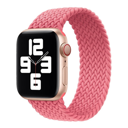 Metal Head Braided Nylon Solid Color Replacement Strap Watchband For Apple Watch Series 6 & SE & 5 & 4 40mm / 3 & 2 & 1 38mm