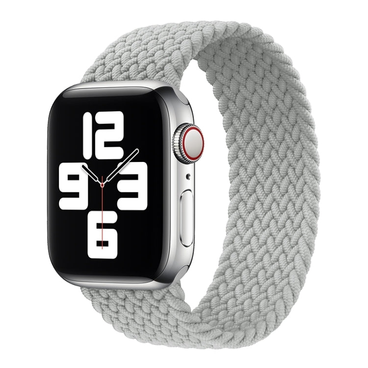 Metal Head Braided Nylon Solid Color Replacement Strap Watchband For Apple Watch Series 6 & SE & 5 & 4 40mm / 3 & 2 & 1 38mm