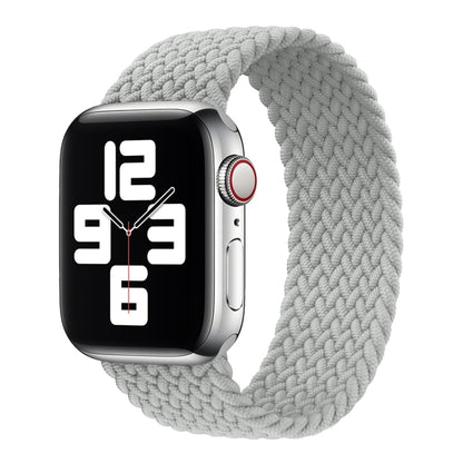 Metal Head Braided Nylon Solid Color Replacement Strap Watchband For Apple Watch Series 6 & SE & 5 & 4 40mm / 3 & 2 & 1 38mm