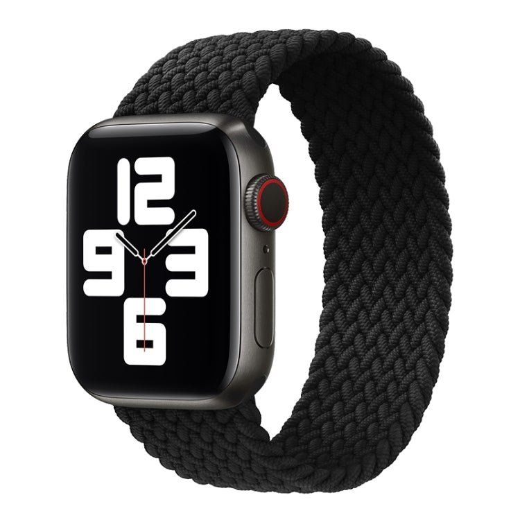 Metal Head Braided Nylon Solid Color Replacement Strap Watchband For Apple Watch Series 6 & SE & 5 & 4 44mm / 3 & 2 & 1 42mm