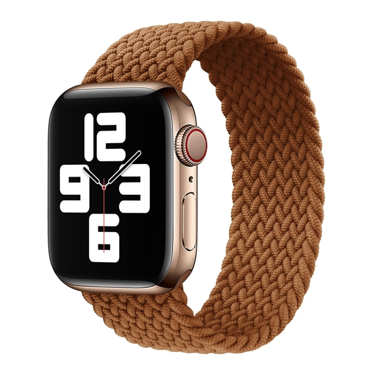 Metal Head Braided Nylon Solid Color Replacement Strap Watchband For Apple Watch Series 6 & SE & 5 & 4 44mm / 3 & 2 & 1 42mm