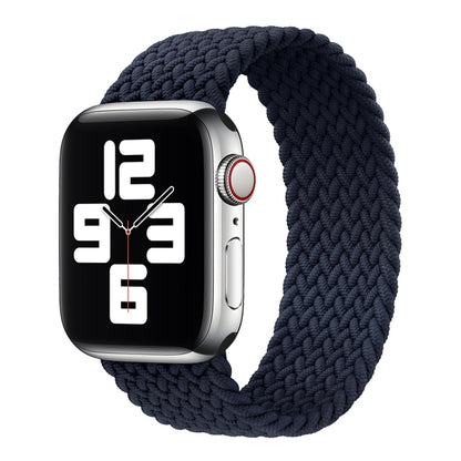 Metal Head Braided Nylon Solid Color Replacement Strap Watchband For Apple Watch Series 6 & SE & 5 & 4 44mm / 3 & 2 & 1 42mm