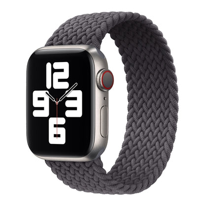 Metal Head Braided Nylon Solid Color Replacement Strap Watchband For Apple Watch Series 6 & SE & 5 & 4 44mm / 3 & 2 & 1 42mm