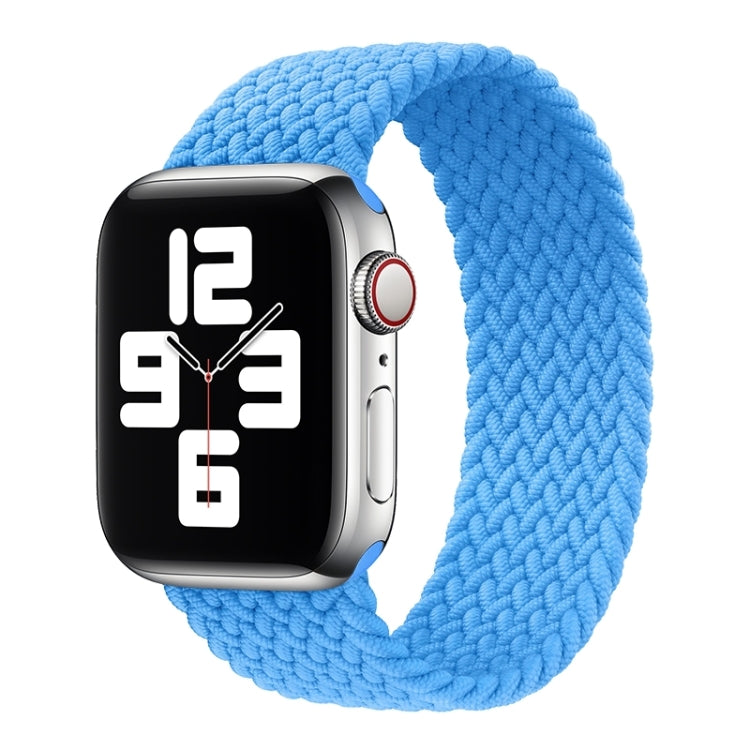 Metal Head Braided Nylon Solid Color Replacement Strap Watchband For Apple Watch Series 6 & SE & 5 & 4 44mm / 3 & 2 & 1 42mm