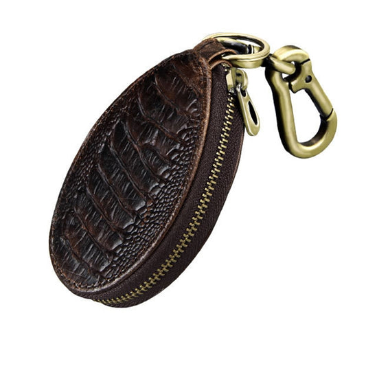 Vintage Leather Hanging Waist Universal Car Key Case, Vintage Leather Coffee