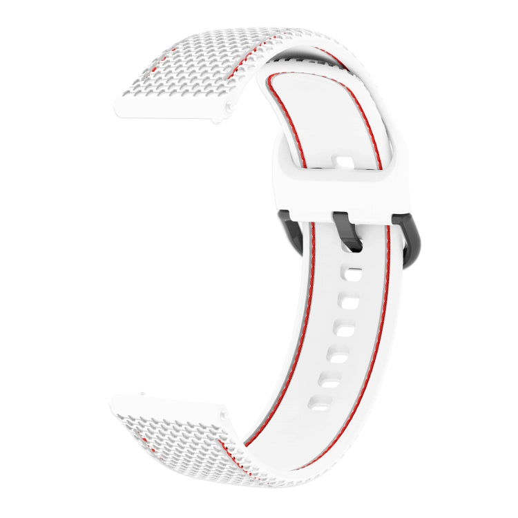 For Samsung Galaxy Watch Active 2 Two-color Stitching Silicone Replacement Strap Watchband