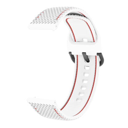 For Samsung Galaxy Watch Active 2 Two-color Stitching Silicone Replacement Strap Watchband