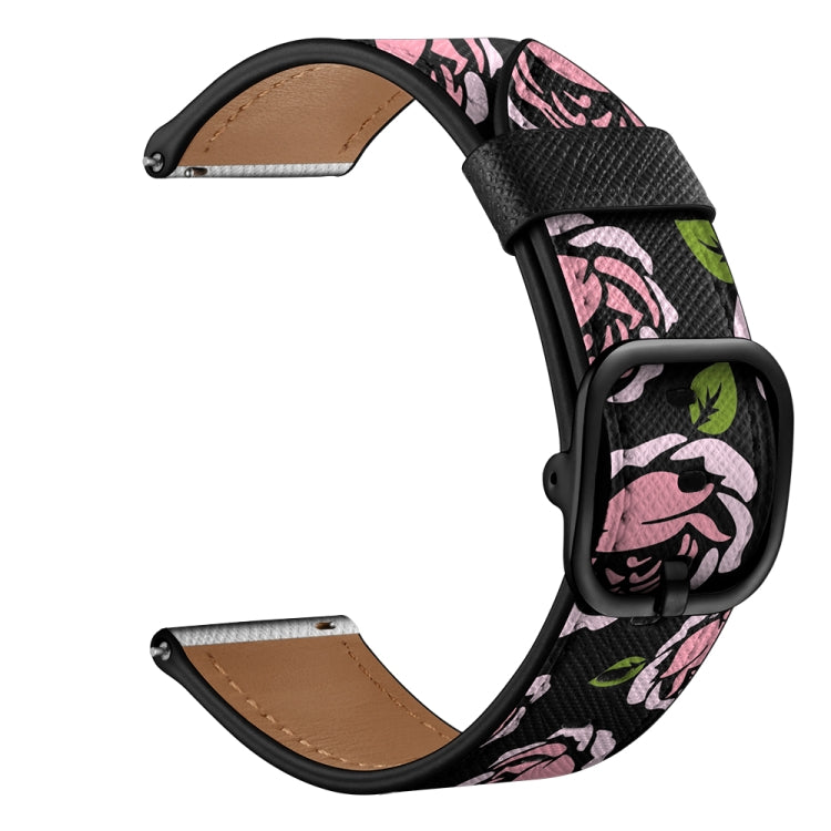 Universal Printed Leather Replacement Strap Watchband