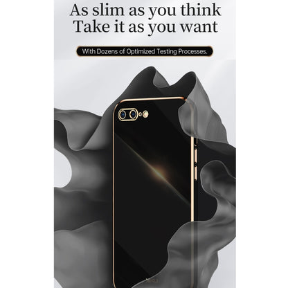 XINLI Straight Edge 6D Electroplate TPU Phone Case, For iPhone 6 / 6s, For iPhone 6 Plus / 6s Plus, For iPhone SE 2022 / SE 2020 / 8 / 7, For iPhone 11, For iPhone 11 Pro, For iPhone 11 Pro Max, For iPhone 12