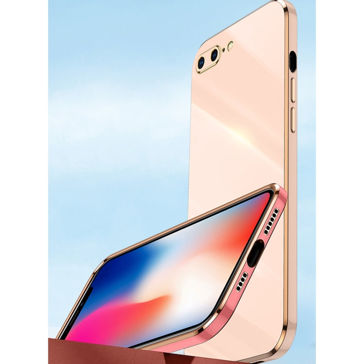 XINLI Straight Edge 6D Electroplate TPU Phone Case, For iPhone 6 / 6s, For iPhone 6 Plus / 6s Plus, For iPhone SE 2022 / SE 2020 / 8 / 7, For iPhone 11, For iPhone 11 Pro, For iPhone 11 Pro Max, For iPhone 12