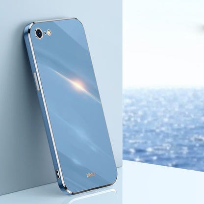 XINLI Straight Edge 6D Electroplate TPU Phone Case, For iPhone 6 / 6s, For iPhone 6 Plus / 6s Plus, For iPhone SE 2022 / SE 2020 / 8 / 7, For iPhone 11, For iPhone 11 Pro, For iPhone 11 Pro Max, For iPhone 12