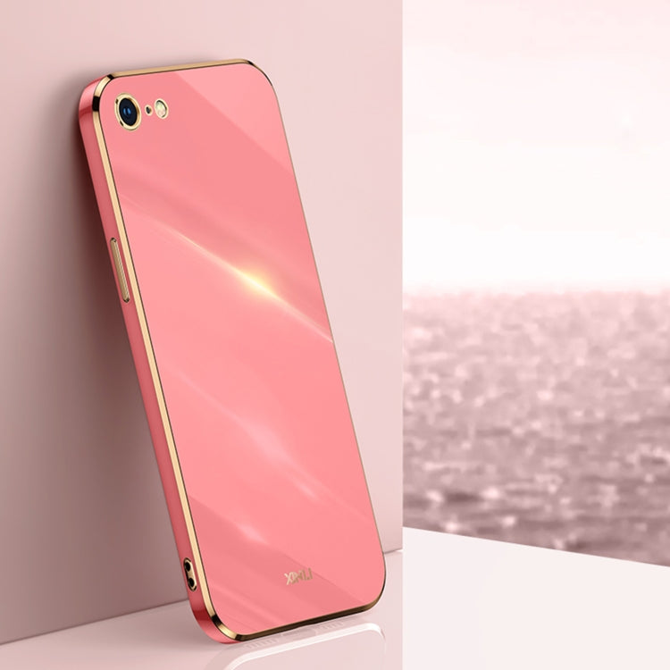 XINLI Straight Edge 6D Electroplate TPU Phone Case, For iPhone 6 / 6s, For iPhone 6 Plus / 6s Plus, For iPhone SE 2022 / SE 2020 / 8 / 7, For iPhone 11, For iPhone 11 Pro, For iPhone 11 Pro Max, For iPhone 12