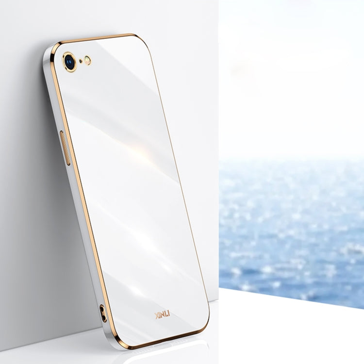 XINLI Straight Edge 6D Electroplate TPU Phone Case, For iPhone 6 / 6s, For iPhone 6 Plus / 6s Plus, For iPhone SE 2022 / SE 2020 / 8 / 7, For iPhone 11, For iPhone 11 Pro, For iPhone 11 Pro Max, For iPhone 12